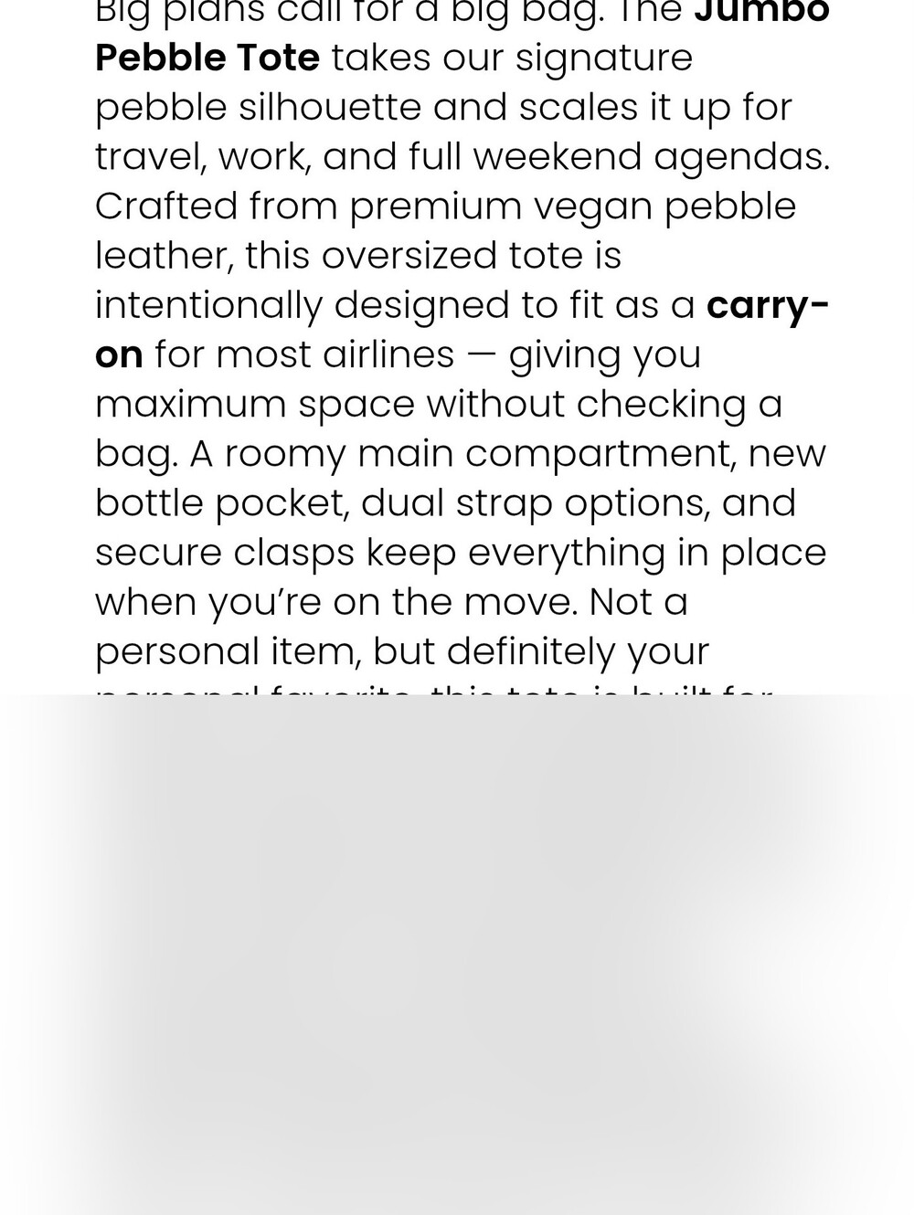 Glam-Aholic Lifestyle Jumbo Pebble Tote - Picture 10 of 11